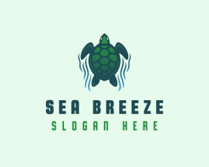 Green Sea Turtle  logo design