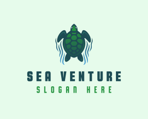 Green Sea Turtle  logo design