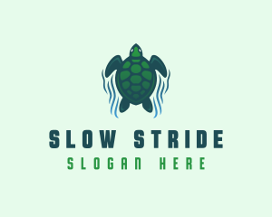 Green Sea Turtle  logo design