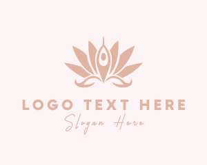Massage - Lotus Spa Relaxation logo design