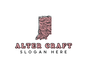 Craft Yarn Indiana logo design