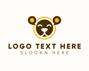 Inbox - Bear Speech Bubble Chat logo design