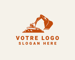 Orange - Orange Backhoe Machinery logo design