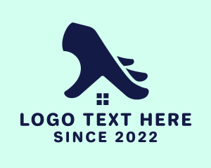 Leasing - House Realtor Hand logo design
