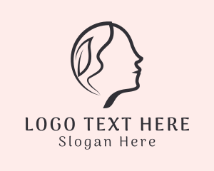 Gray - Woman Beauty Dermatology logo design
