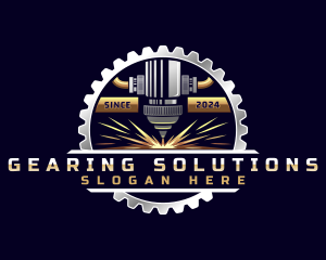 Gear Laser Machine logo design