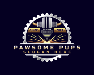 Gear Laser Machine logo design