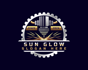 Gear Laser Machine logo design