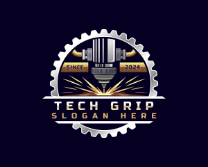 Gear Laser Machine logo design