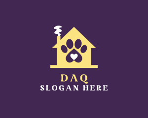 Animal Paw Shelter Home Logo
