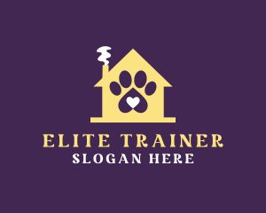 Animal Paw Shelter Home logo design