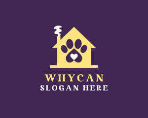 Adoption - Animal Paw Shelter Home logo design