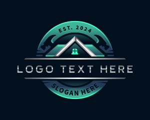 Repair - Roof Construction Remodeling logo design