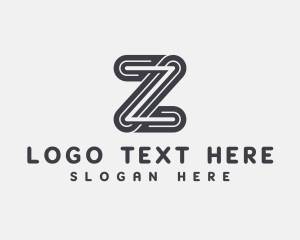 Grayscale - Modern Industrial Letter Z logo design