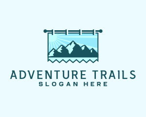 Mountain Trekking Signage logo design