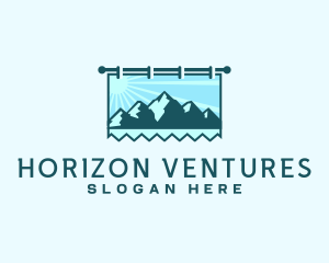 Mountain Trekking Signage logo design