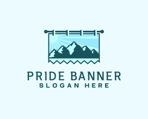 Mountain Trekking Signage logo design