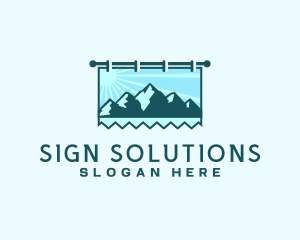 Signage - Mountain Trekking Signage logo design