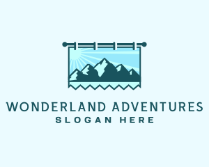 Mountain Trekking Signage logo design