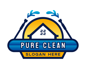 Washing Cleaning Tool logo design