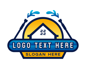 House - Washing Cleaning Tool logo design