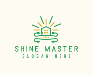 Shine Real Estate House logo design