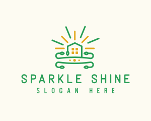 Shine Real Estate House logo design