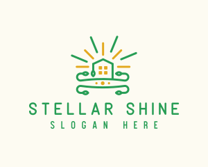 Shine Real Estate House logo design