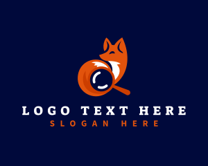 Search Engine - Fox Animal Search logo design