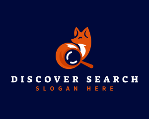 Fox Animal Search logo design