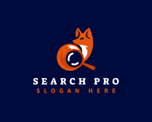 Search - Fox Animal Search logo design