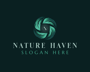 Nature Leaf Eco logo design