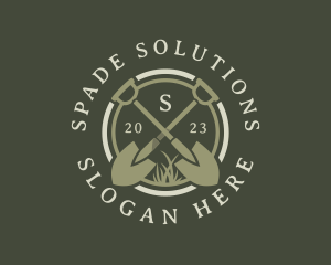 Spade - Shovel Spade Gardening logo design