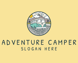 Camper Van Road Trip logo design