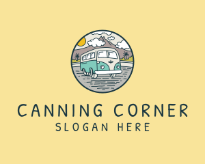 Camper Van Road Trip logo design