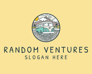 Camper Van Road Trip logo design