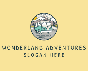 Camper Van Road Trip logo design