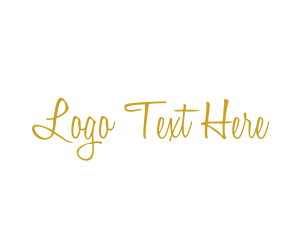 Brand - Handwritten Cursive Brand logo design