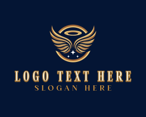 Luxury Angelic Wings Logo