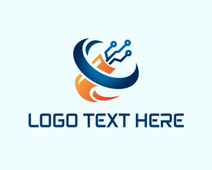 Transmission - Electrical Circuit Wire logo design