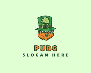 Lucky Irish Leprechaun Logo