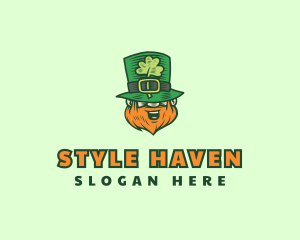 Lucky Irish Leprechaun Logo