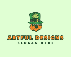 Lucky Irish Leprechaun logo design