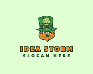 Lucky Irish Leprechaun logo design