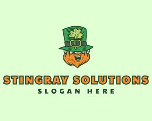 Lucky Irish Leprechaun logo design