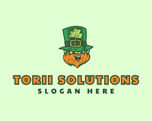 Lucky Irish Leprechaun logo design