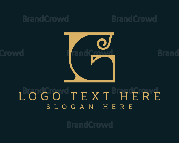 Premium Golden Artist Logo