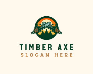 Chainsaw Joinery Lumberjack logo design