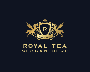 Pegasus Royal Shield logo design