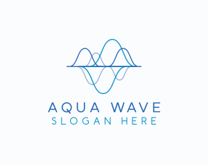 Biotechnology Tech Waves logo design